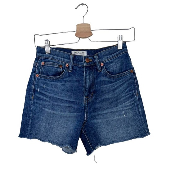 Madewell High-Rise Denim Shorts in Glenoaks Wash Cutoff Edition Size 24w - Picture 10 of 10